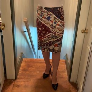 Asian inspired pencil skirt